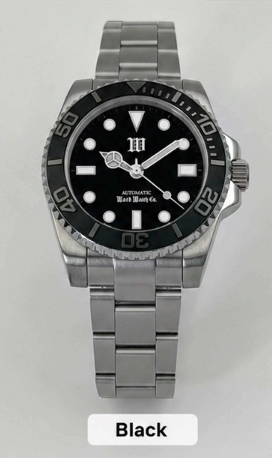 Ward Yacht Dive Watch Black - Automatic